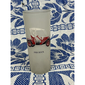 1908 Buick Classic Automobile Etched Hyball Drinking Glass